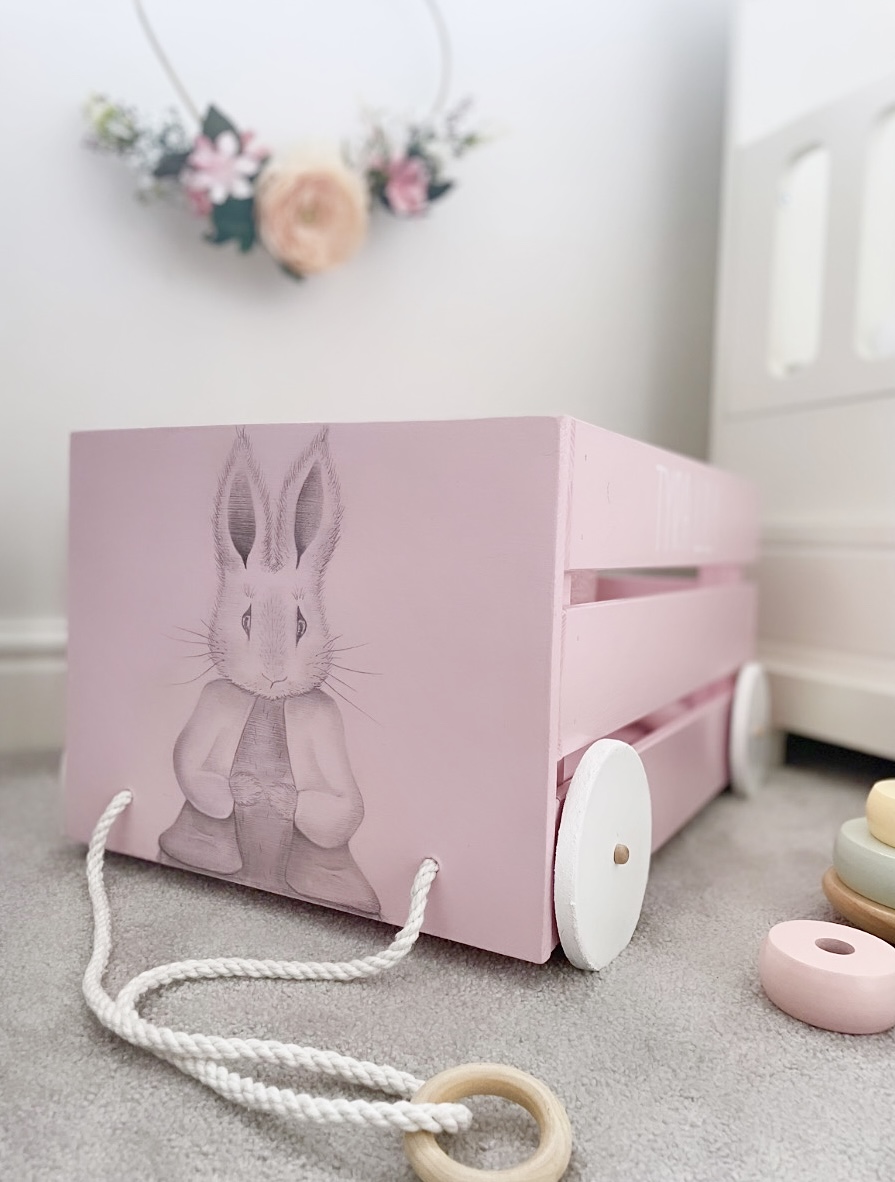 Peter Rabbit Inspired Book & Toy Cart
