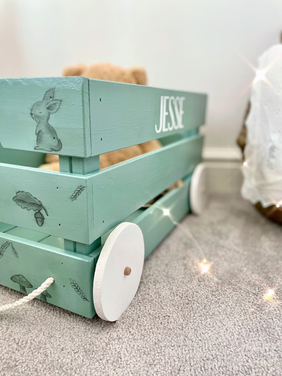 Woodland Book and Toy Cart